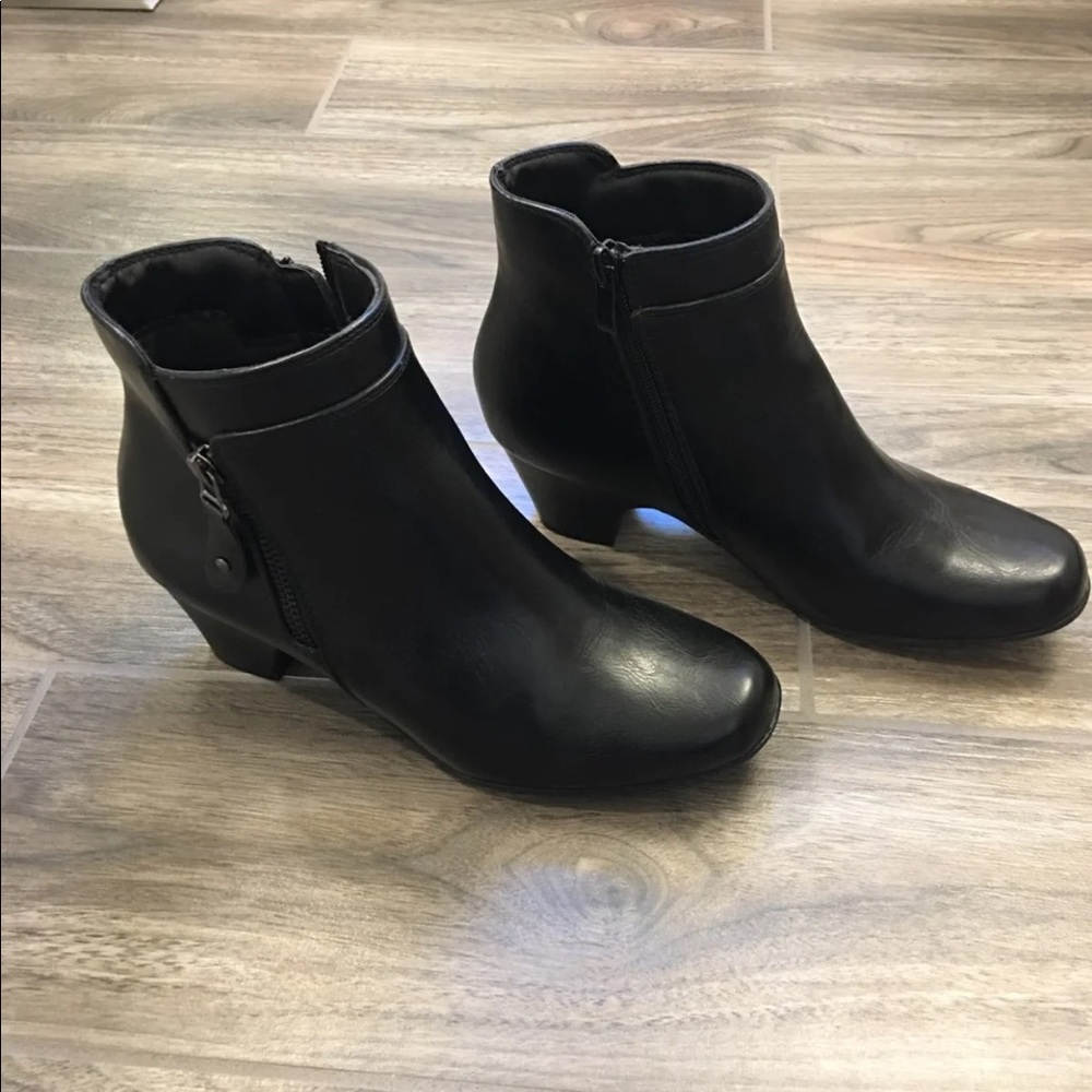 Leather booties